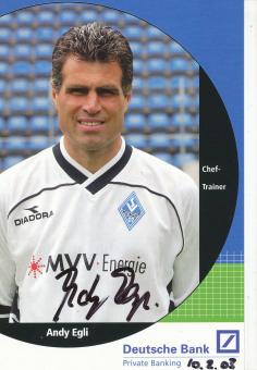 Andy Egli  SV Waldhof Mannheim  Fußball Autogrammkarte original signiert 