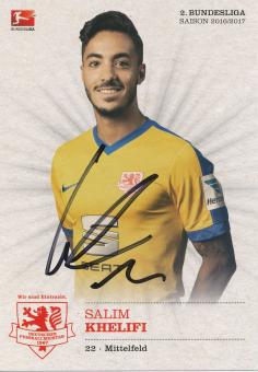 Salim Khelifi  KSV Hessen Kassel  Fußball Autogrammkarte original signiert 