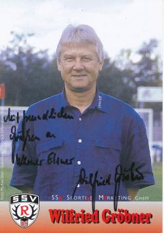 Wilfried Gröbner  SSV Reutlingen  Fußball Autogrammkarte original signiert 