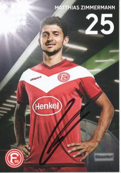 Mathias Zimmermann  2018/2019   Fortuna Düsseldorf  Fußball Autogrammkarte original signiert 