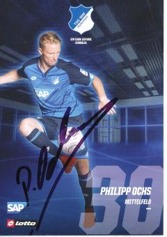 Philipp Ochs  2016/2017  TSG Hoffenheim  Fußball Autogrammkarte original signiert 