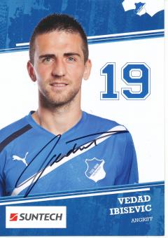 Vedad Ibisevic   TSG Hoffenheim  Fußball Autogrammkarte original signiert 