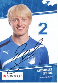 Andreas Beck  2011/2012   TSG Hoffenheim  Fußball Autogrammkarte original signiert 