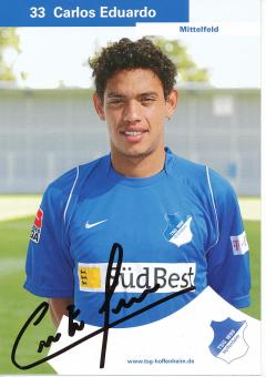 Carlos Eduardo  2007/2008   TSG Hoffenheim  Fußball Autogrammkarte original signiert 