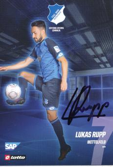 Lukas Rupp   2016/2017  TSG Hoffenheim  Fußball Autogrammkarte original signiert 