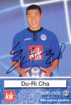 Du Ri Cha  2002/2003   DSC Arminia Bielefeld   Fußball Autogrammkarte original signiert 