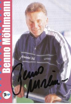 Benno Möhlmann  2000/2001   DSC Arminia Bielefeld   Fußball Autogrammkarte original signiert 
