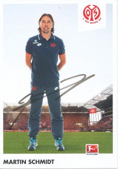 Martin Schmidt  2015/2016   FSV Mainz 05    Fußball Autogrammkarte original signiert 