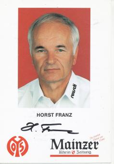 Horst Franz  1995/1996   FSV Mainz 05   Fußball Autogrammkarte original signiert 