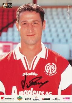 Jürgen Kramny  2001/2002   FSV Mainz 05   Fußball Autogrammkarte original signiert 