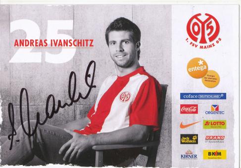 Andreas Ivanschitz  2009/2010   FSV Mainz 05   Fußball Autogrammkarte original signiert 