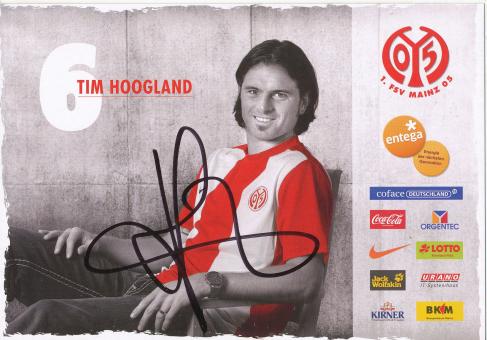Tim Hoogland  2009/2010   FSV Mainz 05   Fußball Autogrammkarte original signiert 