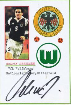 Zoltan Sebescen  DFB  Fußball Autogramm Karte  original signiert 