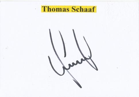 Thomas Schaaf  SV Werder Bremen  Fußball Autogramm Karte  original signiert 