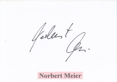 Norbert Meier  DFB  Fußball Autogramm Karte  original signiert 