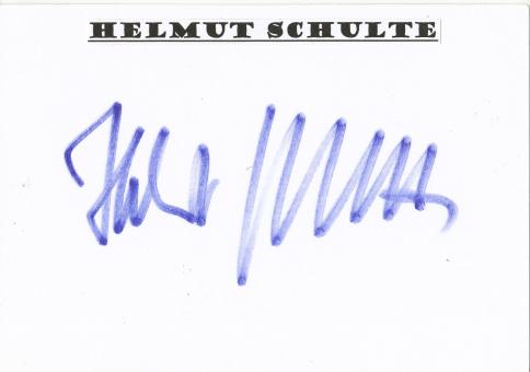 Helmut Schulte  FC Schalke 04  Fußball Autogramm Karte  original signiert 