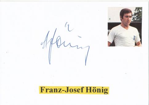 Franz Josef Hönig  Hamburger SV  Fußball Autogramm Karte  original signiert 