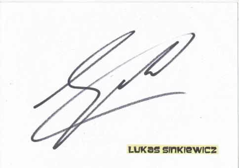 Lukas Sinkiewicz  DFB  Fußball Autogramm Karte  original signiert 