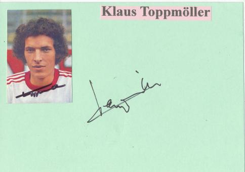 2 x  Klaus Toppmöller   DFB  Fußball Autogramm Karte  original signiert 