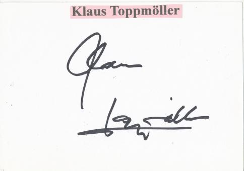Klaus Toppmöller   DFB  Fußball Autogramm Karte  original signiert 