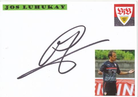 Jos Luhukay  VFB Stuttgart   Fußball Autogramm Karte  original signiert 