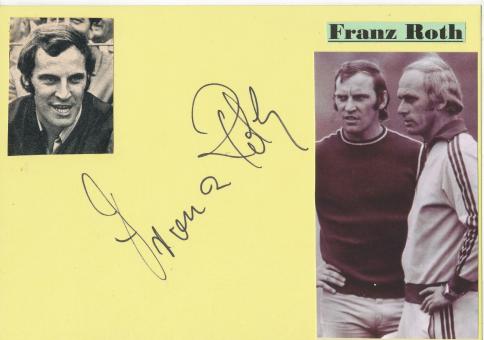 Franz Roth  FC Bayern München  Fußball Autogramm Karte  original signiert 