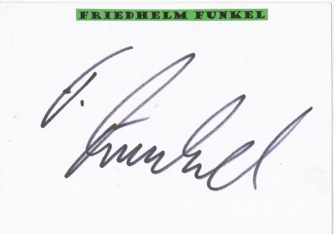 Friedhelm Funkel  FC Kaiserslautern   Fußball Autogramm Karte  original signiert 