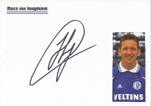 Marco van Hoogdalem  FC Schalke 04   Fußball Autogramm Karte  original signiert 