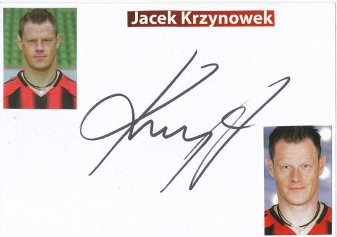 Jacek Krzynowek  Bayer 04 Leverkusen   Fußball Autogramm Karte  original signiert 