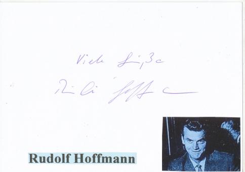 Rudolf Hoffmann  DFB   Fußball Autogramm Karte  original signiert 