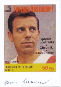Bernhard Steffen  Fortuna Düsseldorf  Fußball Autogramm Karte  original signiert 