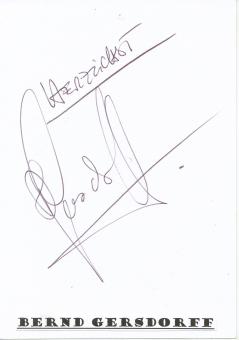 Bernd Gersdorff  DFB  Fußball Autogramm Karte  original signiert 