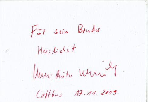 Claus Dieter Wollitz  Energie Cottbus  Fußball Autogramm Karte  original signiert 