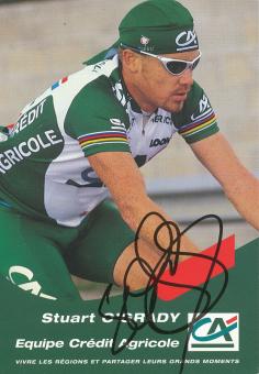 Stuart O'Grady  Team Equipe Agricole  Radsport  Autogrammkarte  original signiert 
