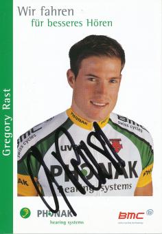 Gregory Rast  Team Phonak  Radsport  Autogrammkarte  original signiert 