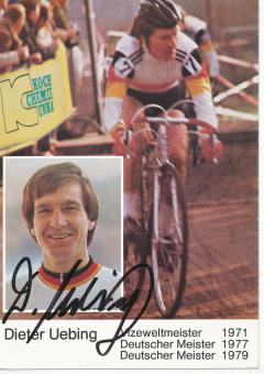 Dieter Uebing   Radsport  Autogrammkarte  original signiert 