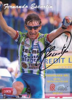 Fernando Escartin   Radsport  Autogrammkarte  original signiert 