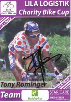 Tony Rominger   Radsport  Autogrammkarte  original signiert 
