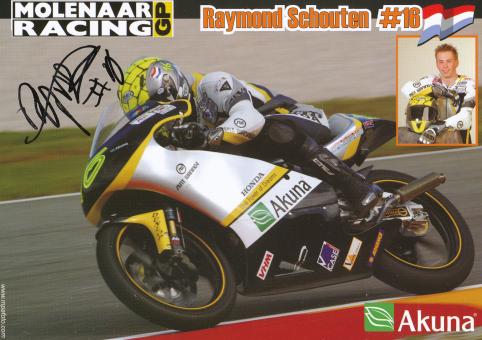 Raymond Schouten  Holland  Motorrad  Autogrammkarte  original signiert 