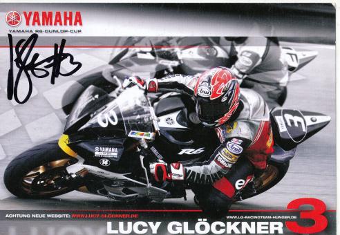 Lucy Glöckner   Motorrad  Autogrammkarte  original signiert 