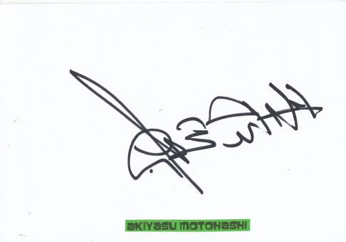 Akiyasu Motohashi  Japan  Motorrad Autogramm Karte original signiert 
