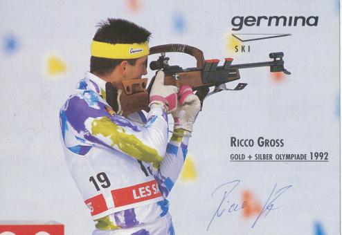 Ricco Gross   Biathlon  Autogrammkarte original signiert 