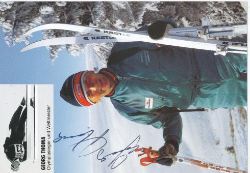 Georg Thoma   Skispringen  Autogrammkarte original signiert 