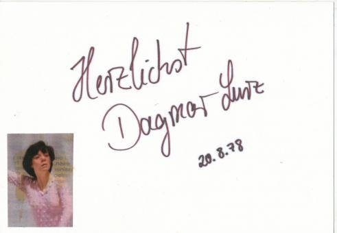 Dagmar Lurz  Eiskunstlauf  Autogramm Karte original signiert 