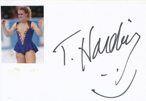 Tonya Harding  USA   Eiskunstlauf  Autogramm Karte original signiert 