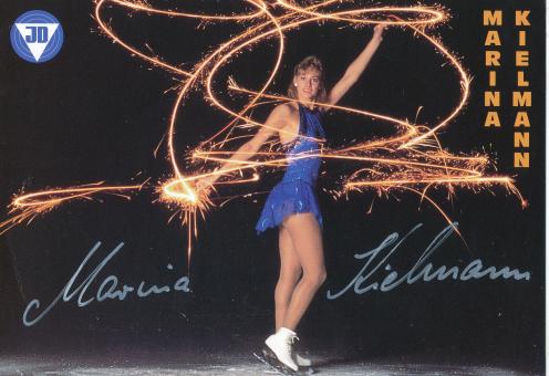 Marina Kielmann   Eiskunstlauf  Autogrammkarte original signiert 
