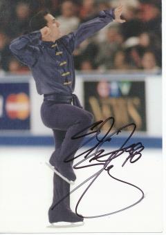 Elvis Stojko  Kanada  Eiskunstlauf  Autogrammkarte original signiert 