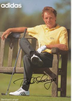 Bernhard Langer  Golf  Autogrammkarte  original signiert 