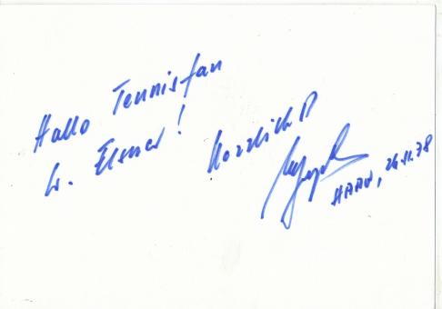 Wilhelm Bungert  Tennis Autogramm Karte original signiert 