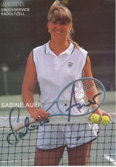 Sabine Auer  Tennis Autogrammkarte original signiert 